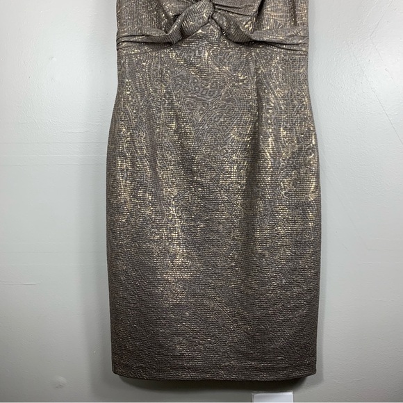 David Meister | Embroidered Cap Sleeve Cocktail Dress | Size 8 - Picture 11 of 15